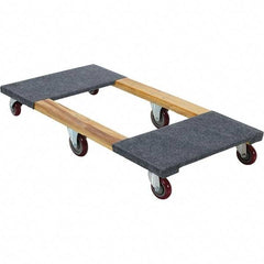 Vestil - 1,200 Lb Capacity Hardwood/Carpet Dolly - 48" Long x 24" Wide - Exact Tool & Supply