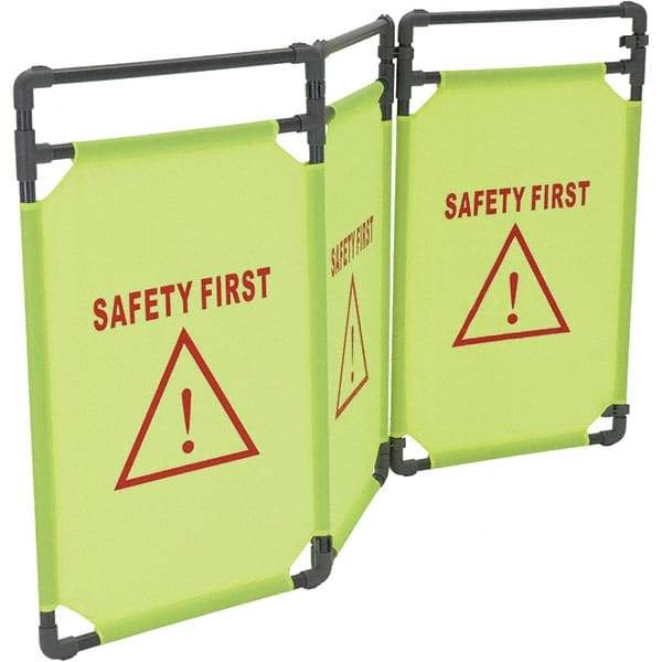 Vestil - Railing Barriers Type: Fabric Banner Length (Inch): 69 - Exact Tool & Supply