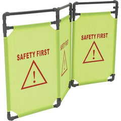 Vestil - Railing Barriers Type: Fabric Banner Length (Inch): 69 - Exact Tool & Supply