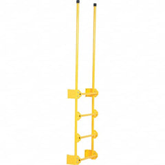 Vestil - 89-1/2" High 300 Lb Capacity 4 Step Fixed Ladder - Exact Tool & Supply