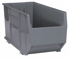 Mobile Hopper Bin, Gray, 20-1/2"H x 41-7/8"L x 16-1/2"W, 1EA