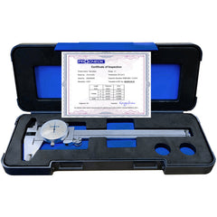 0″ to 6″ Range, 0.001″ Graduation, 0.1″ per Revolution, Dial Caliper - Exact Tool & Supply