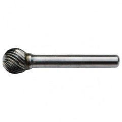 SD-41 Standard Cut Solid Carbide Bur-Ball Shape - Exact Tool & Supply
