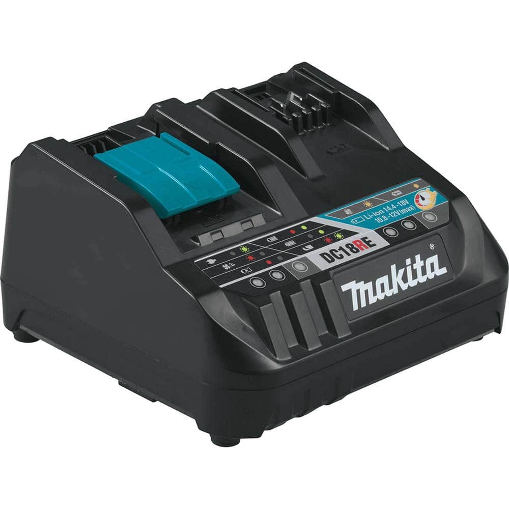 Makita - Battery Chargers; Battery Size Compatibility: Proprietary ; Battery Chemistry Compatibility: Lithium-Ion ; Charging Time (Hours): 0.75 ; Charging Time (Minutes): 45 ; Maximum Number of Batteries: 1 ; Voltage: 18 - Exact Tool & Supply