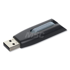 Verbatim - Office Machine Supplies & Accessories; Office Machine/Equipment Accessory Type: Flash Drive ; For Use With: Linux 2.4 & Later; Mac OS X 10.4 & Later; Windows XP; Vista; 7; 8; 10 ; Storage Capacity: 8GB ; Color: Black; Gray - Exact Tool & Supply