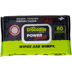 Crocodile Cloth - Wipes; Type: General Purpose ; Style: Pre-Moistened; Flat Fold; Over-Sized ; Sheet Length (Inch): 10 ; Sheet Width (Inch): 15 ; Sheets per Package: 80 ; Container Type: Pack - Exact Tool & Supply