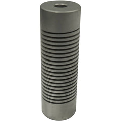Heli-Cal - Flexible Coupling; Type: Clamp Hub ; Maximum Bore Diameter (Inch): .250 ; Minimum Bore Diameter (Decimal Inch): 0.2500 ; Outside Diameter (Inch): 3/4 ; Overall Length (Inch): 2-3/8 ; Material: Aluminum - Exact Tool & Supply