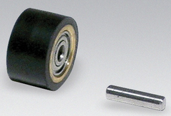 #11078 - 5/8 x 3/8'' - Rubber Contact Wheel W/Bearing & Shaft - Exact Tool & Supply