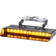 Federal Signal Corp - Emergency Light Assemblies; Type: Deck ; Flash Rate: Variable ; Mount: Surface ; Color: Black; Amber; Green; White ; Power Source: 12 Volt DC ; Overall Height (Decimal Inch): 1.0000 - Exact Tool & Supply