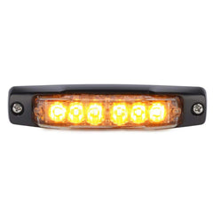 Federal Signal Corp - Emergency Light Assemblies; Type: Mounted ; Flash Rate: Variable ; Mount: Surface ; Color: Black; Amber; White ; Power Source: 12 Volt DC ; Overall Height (Decimal Inch): 0.9100 - Exact Tool & Supply