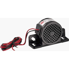 Federal Signal Corp - Emergency Light Assemblies; Type: Alarm ; Flash Rate: Single ; Mount: Permanent ; Color: Black ; Power Source: 12 Volt DC ; Overall Height (Decimal Inch): 2.6000 - Exact Tool & Supply