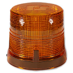 Federal Signal Corp - Emergency Light Assemblies; Type: Beacon ; Flash Rate: Variable ; Mount: Perm./1" Pipe Mount ; Color: Amber; White ; Power Source: 12-24V ; Overall Height (Decimal Inch): 5.6000 - Exact Tool & Supply