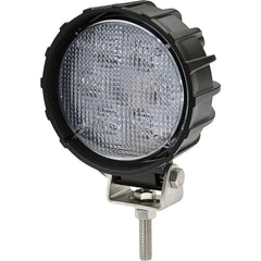 Federal Signal Corp - Emergency Light Assemblies; Type: Work ; Flash Rate: Single ; Mount: Pedestal ; Power Source: 12 Volt DC ; Overall Height (Decimal Inch): 5.7000 ; Diameter (Decimal Inch): 4.6000 - Exact Tool & Supply