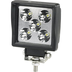 Federal Signal Corp - Emergency Light Assemblies; Type: Work ; Flash Rate: Single ; Mount: Pedestal ; Color: Black; White ; Power Source: 12 Volt DC ; Overall Height (Decimal Inch): 2.0000 - Exact Tool & Supply