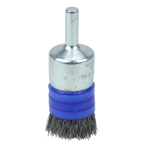 3/4″ Banded Crimped Wire End Brush, .0104″ Steel Fill - Exact Tool & Supply