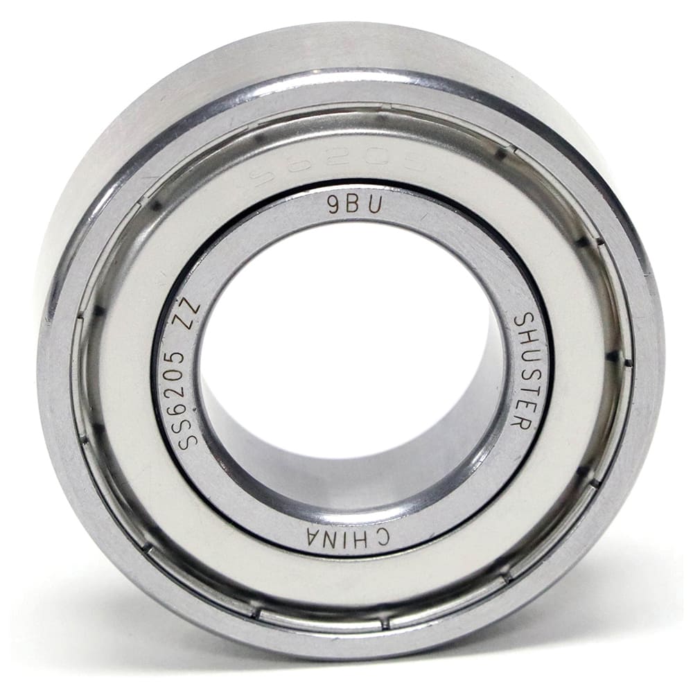 Shuster - SS626 ZZ, 6mm Bore Diam, 19mm OD, Double Shield Deep Groove Radial Ball Bearing - Exact Tool & Supply