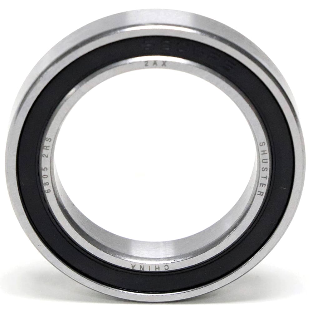 Shuster - 6807 2RS, 35mm Bore Diam, 47mm OD, Double Seal Deep Groove Radial Ball Bearing - Exact Tool & Supply