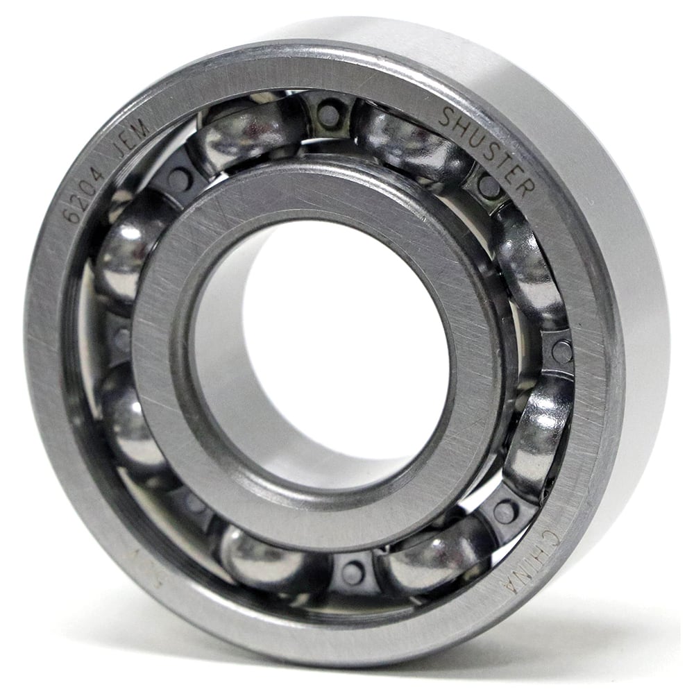 Shuster - 6206 JEM BULK, 30mm Bore Diam, 62mm OD, Open Deep Groove Radial Ball Bearing - Exact Tool & Supply