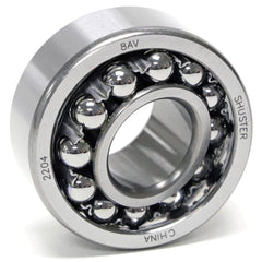 Shuster - 1206, 32mm Bore Diam, 62mm OD, Open Self Aligning Radial Ball Bearing - Exact Tool & Supply