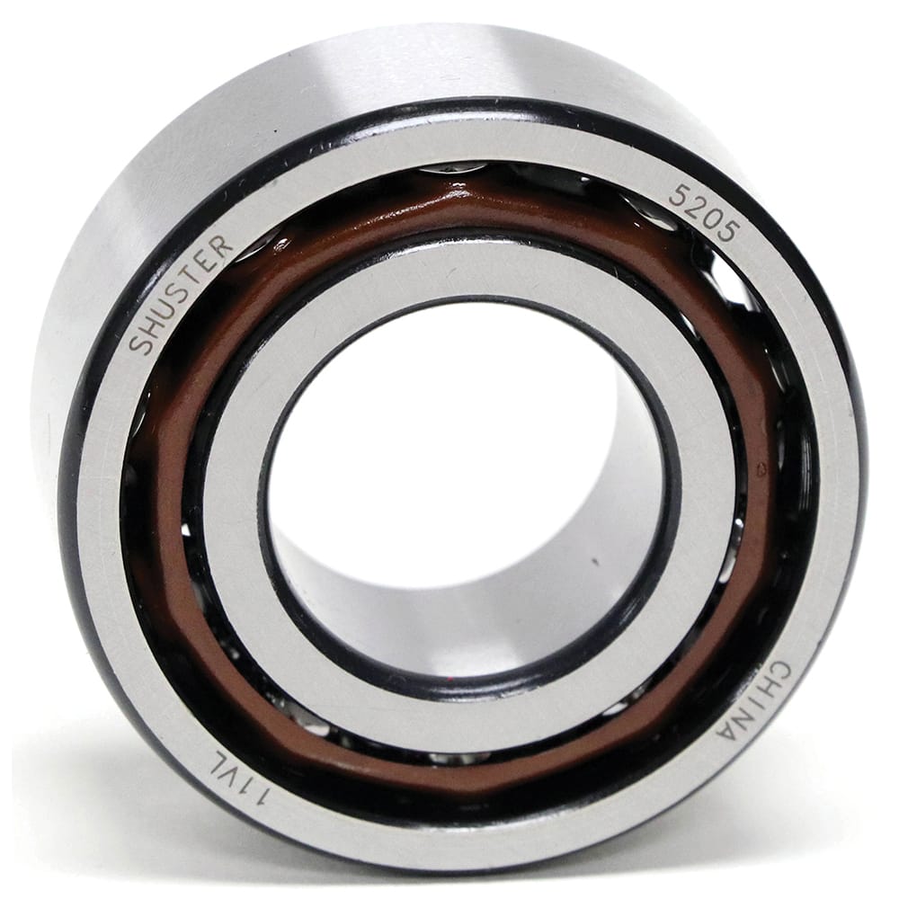 Shuster - 5209, 45mm Bore Diam, 85mm OD, Open Angular Contact Radial Ball Bearing - Exact Tool & Supply