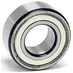 Shuster - 5307 ZZ, 35mm Bore Diam, 80mm OD, Double Shield Angular Contact Radial Ball Bearing - Exact Tool & Supply