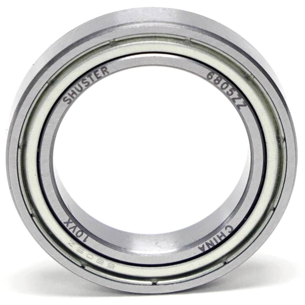 Shuster - 6809 ZZ, 45mm Bore Diam, 58mm OD, Double Shield Deep Groove Radial Ball Bearing - Exact Tool & Supply