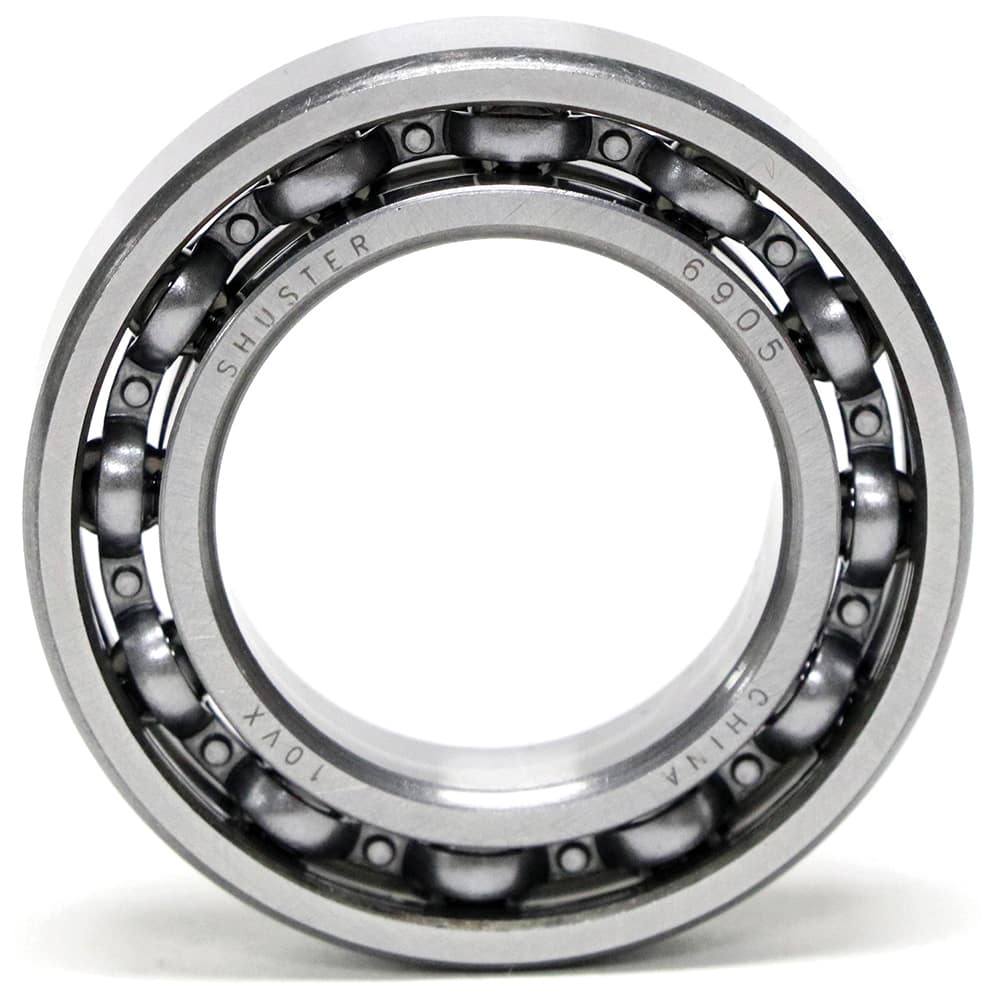 Shuster - 6905, 25mm Bore Diam, 42mm OD, Open Deep Groove Radial Ball Bearing - Exact Tool & Supply