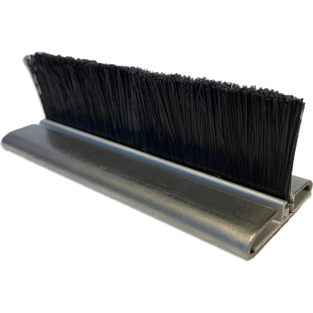 Osborn - Sweeps & Seals; Type: Brush Seal ; Width (Inch): .262 ; Finish/Coating: Clear Anodized Aluminum ; Material: Nylon; Clear Anodized Aluminum ; Back Strip Brush Width (Inch): .18 ; Bristle Length (Inch): 1.3750 - Exact Tool & Supply