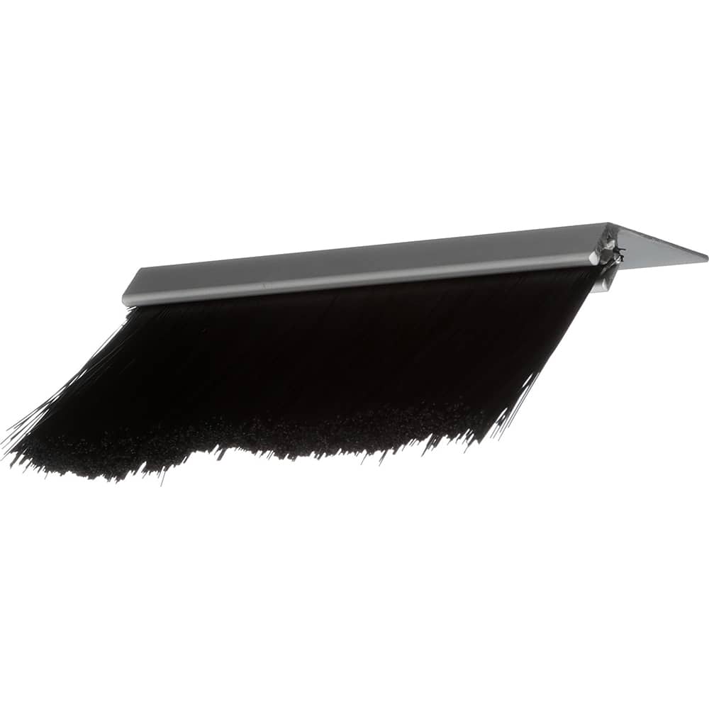 Osborn - Sweeps & Seals; Type: Brush Seal ; Width (Inch): .366 ; Finish/Coating: Clear Anodized Aluminum ; Material: Nylon; Clear Anodized Aluminum ; Back Strip Brush Width (Inch): .24 ; Bristle Length (Inch): 2.0000 - Exact Tool & Supply