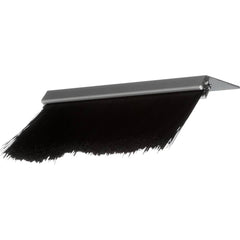 Osborn - Sweeps & Seals; Type: Brush Seal ; Width (Inch): .366 ; Finish/Coating: Clear Anodized Aluminum ; Material: Nylon; Clear Anodized Aluminum ; Back Strip Brush Width (Inch): .24 ; Bristle Length (Inch): 2.0000 - Exact Tool & Supply