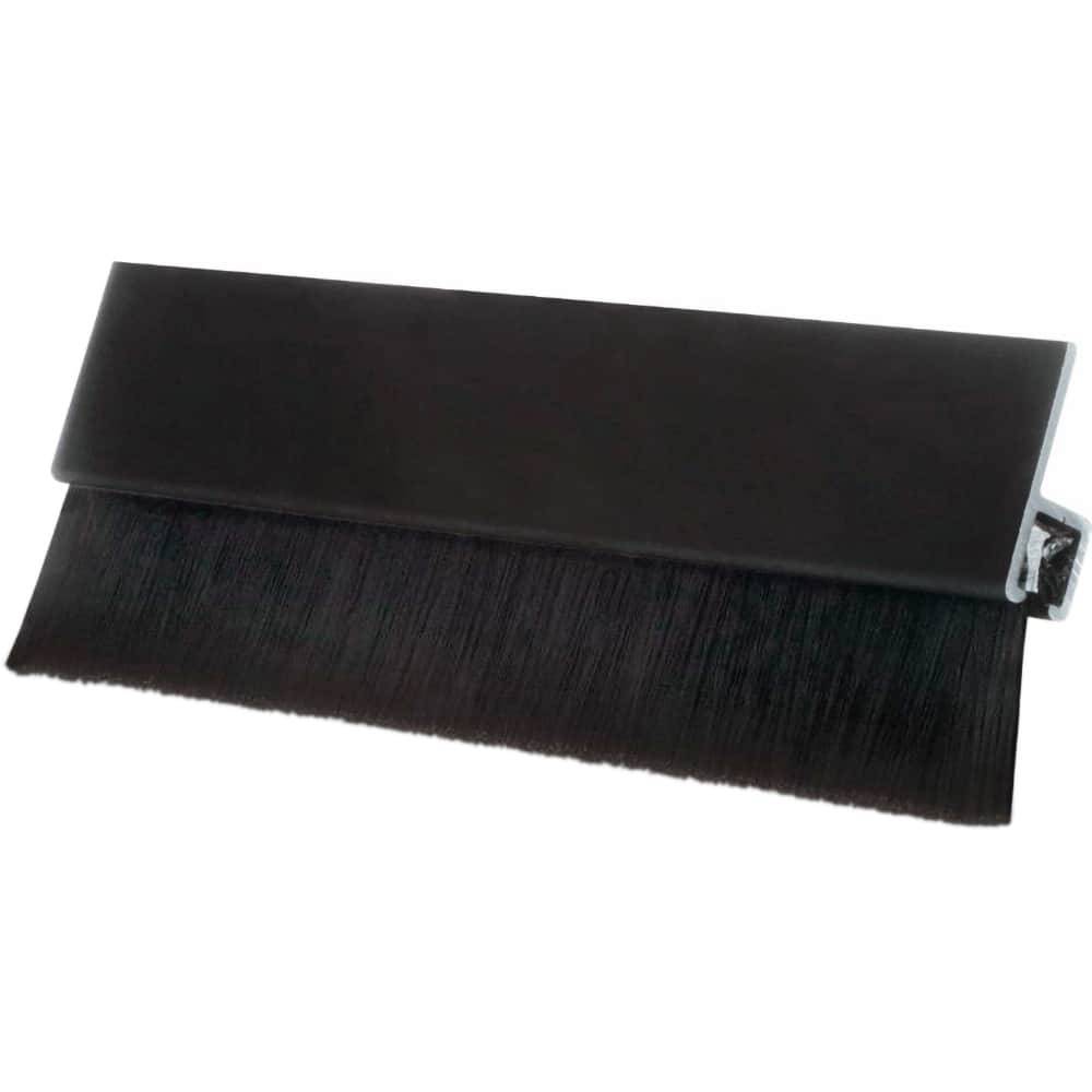 Osborn - Sweeps & Seals; Type: Brush Seal ; Width (Inch): .292 ; Finish/Coating: Clear Anodized Aluminum ; Material: Nylon; Clear Anodized Aluminum ; Back Strip Brush Width (Inch): .18 ; Bristle Length (Inch): 0.6200 - Exact Tool & Supply