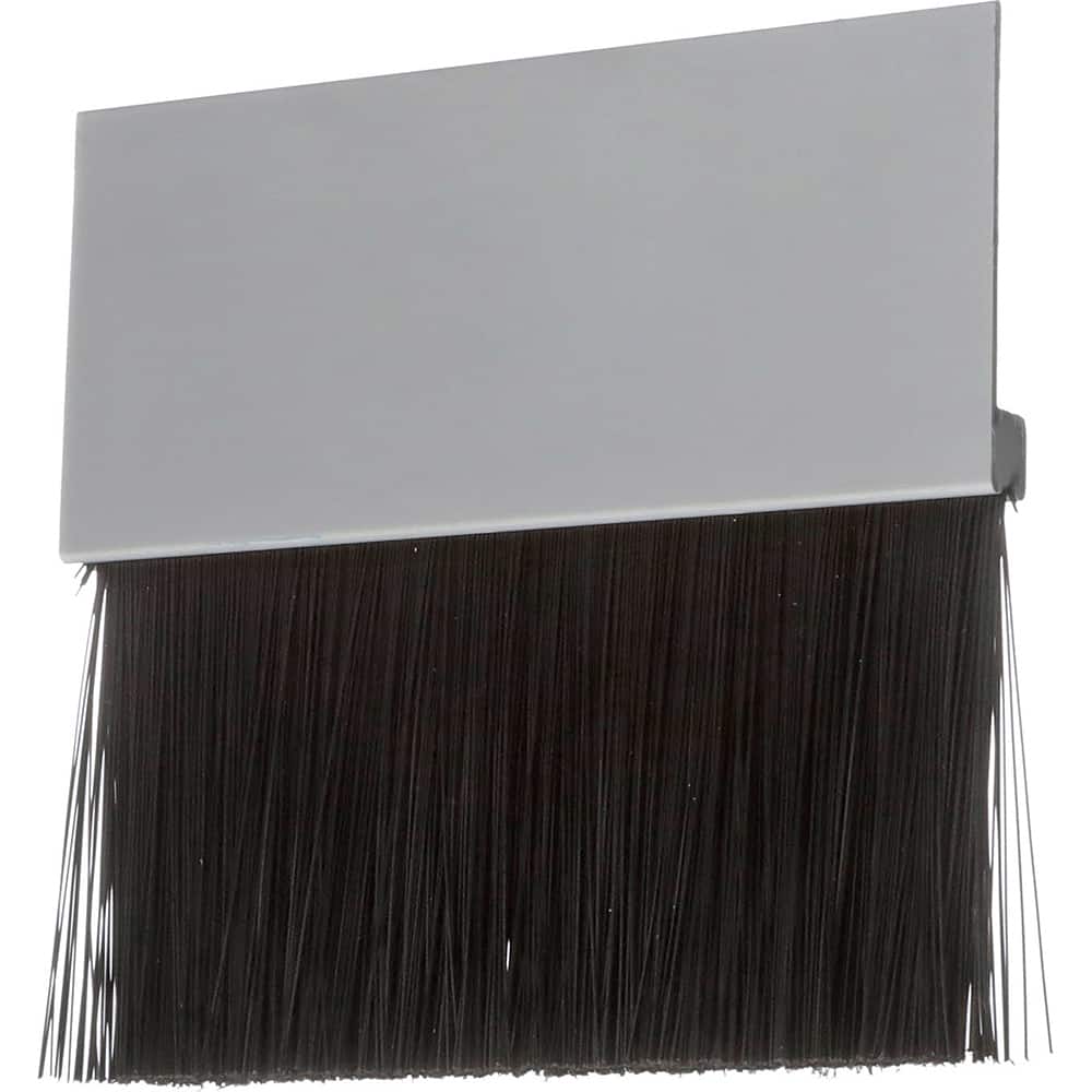 Osborn - Sweeps & Seals; Type: Brush Seal ; Width (Inch): .197 ; Finish/Coating: Clear Anodized Aluminum ; Material: Nylon; Clear Anodized Aluminum ; Back Strip Brush Width (Inch): .18 ; Bristle Length (Inch): 2.0000 - Exact Tool & Supply