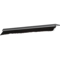 Osborn - Sweeps & Seals; Type: Brush Seal ; Width (Inch): .197 ; Finish/Coating: Clear Anodized Aluminum ; Material: Nylon; Clear Anodized Aluminum ; Back Strip Brush Width (Inch): .095 ; Bristle Length (Inch): 0.5000 - Exact Tool & Supply