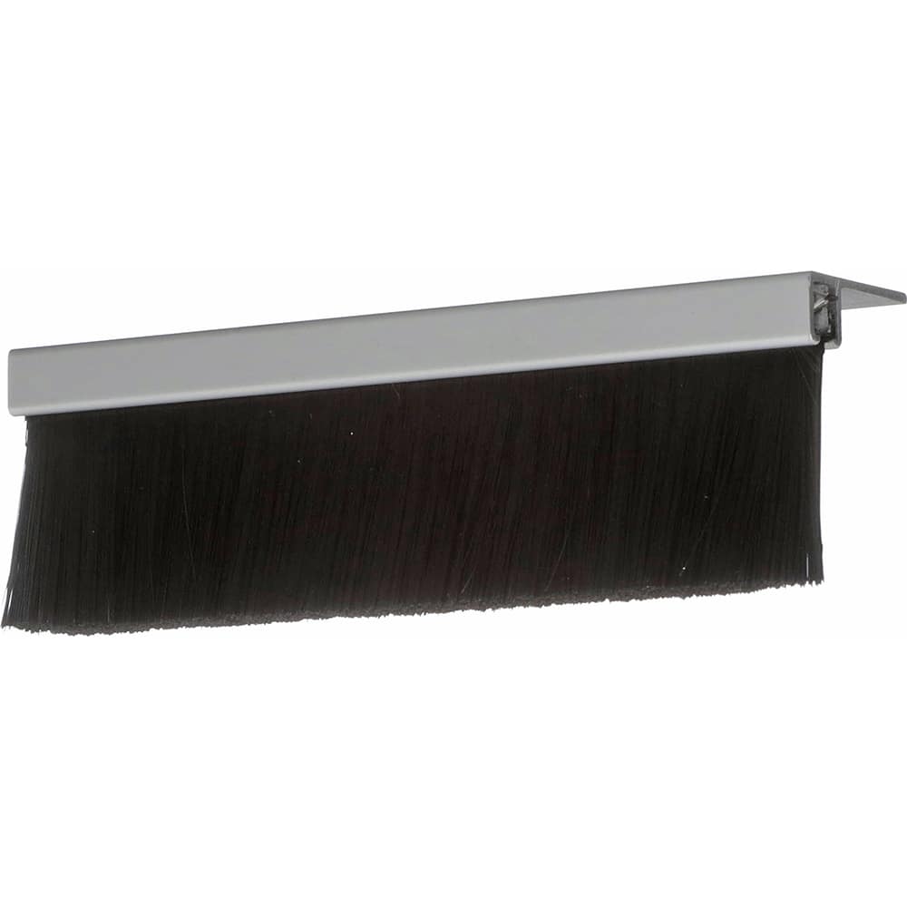 Osborn - Sweeps & Seals; Type: Dock Leveler ; Width (Inch): .366 ; Finish/Coating: Clear Anodized Aluminum ; Material: Nylon; Clear Anodized Aluminum ; Back Strip Brush Width (Inch): .24 ; Bristle Length (Inch): 1.5000 - Exact Tool & Supply