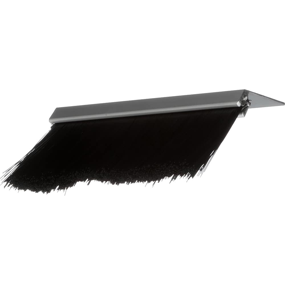 Osborn - Sweeps & Seals; Type: Brush Seal ; Width (Inch): .366 ; Finish/Coating: Clear Anodized Aluminum ; Material: Nylon; Clear Anodized Aluminum ; Back Strip Brush Width (Inch): .24 ; Bristle Length (Inch): 3.0000 - Exact Tool & Supply