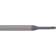 Micro 100 - Ball End Mills; Mill Diameter (mm): 1.90 ; Mill Diameter (Decimal Inch): 0.0750 ; Number of Flutes: 2 ; Length of Cut (Decimal Inch): 0.1130 ; Material: Solid Carbide ; Overall Length (Inch): 2 - Exact Tool & Supply