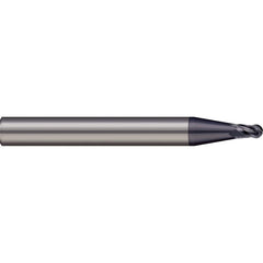 Micro 100 - Ball End Mills; Mill Diameter (mm): 0.20 ; Mill Diameter (Decimal Inch): 0.0079 ; Number of Flutes: 2 ; Length of Cut (mm): 0.3000 ; Length of Cut (Decimal Inch): 0.0118 ; Material: Solid Carbide - Exact Tool & Supply