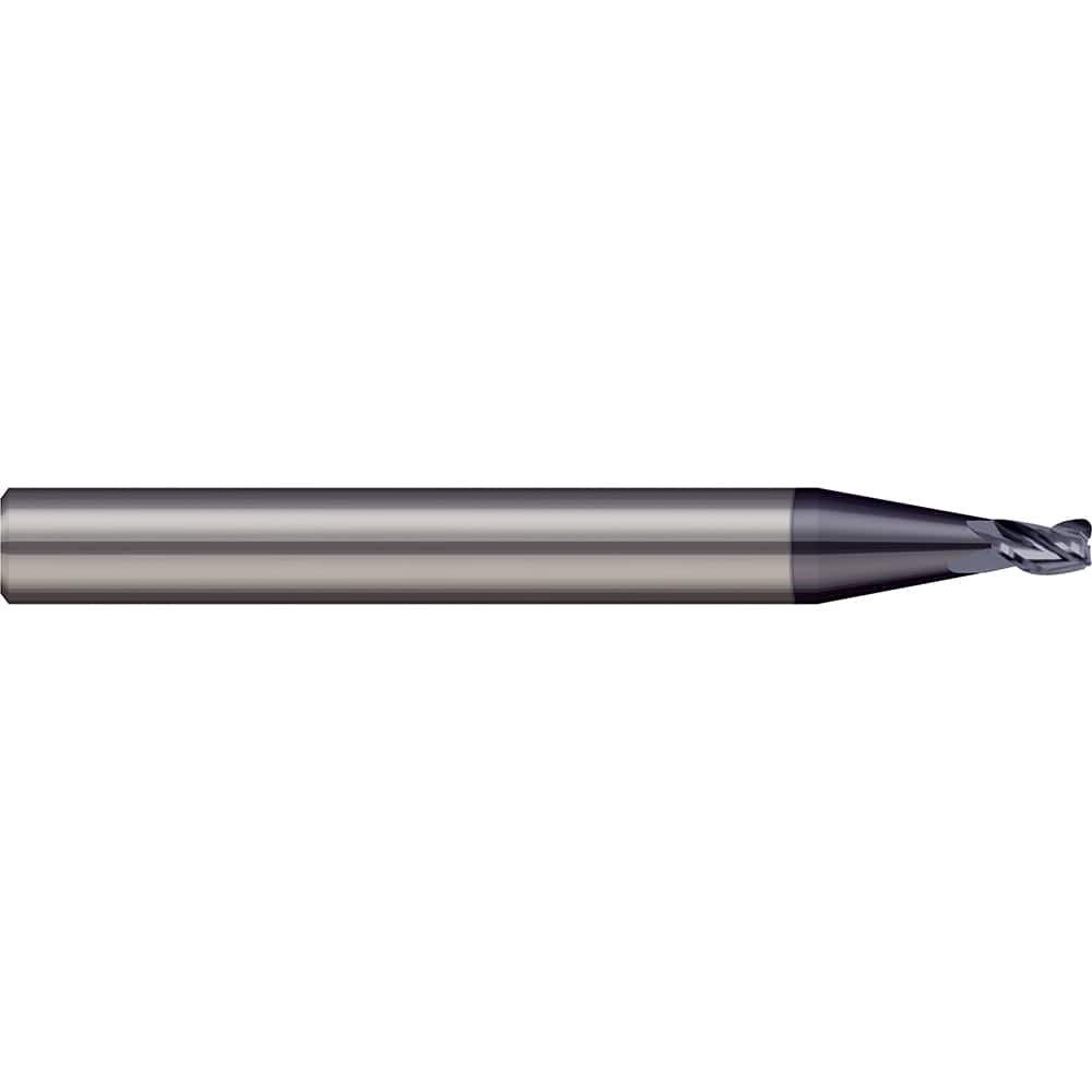 Micro 100 - Corner Radius & Corner Chamfer End Mills; Mill Diameter (mm): 2.50 ; Mill Diameter (Decimal Inch): 0.0984 ; End Type: Corner Radius ; Corner Radius (mm): 0.15 ; Number of Flutes: 2 ; Material: Solid Carbide - Exact Tool & Supply