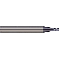 Micro 100 - Corner Radius & Corner Chamfer End Mills; Mill Diameter (mm): 2.50 ; Mill Diameter (Decimal Inch): 0.0984 ; End Type: Corner Radius ; Corner Radius (mm): 0.15 ; Number of Flutes: 2 ; Material: Solid Carbide - Exact Tool & Supply