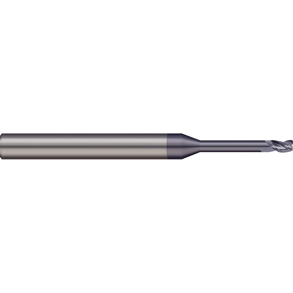 Micro 100 - Corner Radius & Corner Chamfer End Mills; Mill Diameter (mm): 1.00 ; Mill Diameter (Decimal Inch): 0.0394 ; End Type: Corner Radius ; Corner Radius (mm): 0.10 ; Number of Flutes: 2 ; Material: Solid Carbide - Exact Tool & Supply