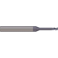 Micro 100 - Corner Radius & Corner Chamfer End Mills; Mill Diameter (mm): 1.00 ; Mill Diameter (Decimal Inch): 0.0394 ; End Type: Corner Radius ; Corner Radius (mm): 0.10 ; Number of Flutes: 2 ; Material: Solid Carbide - Exact Tool & Supply