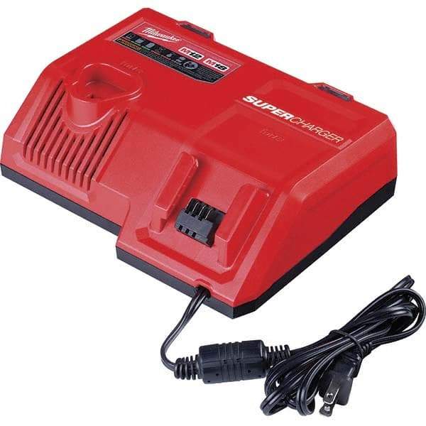 Milwaukee Tool - Power Tool Chargers Voltage: 18; 12 Battery Chemistry: Lithium-Ion - Exact Tool & Supply