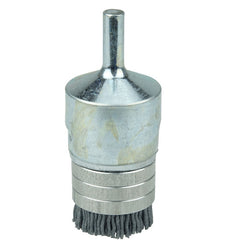 1″ Banded Nylox End Brush, .035/180SC Crimped Fill - Exact Tool & Supply
