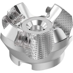 Seco - 50mm Cut Diam, 22mm Arbor Hole, 6mm Max Depth of Cut, 48° Indexable Chamfer & Angle Face Mill - 4 Inserts, SN.. Insert, Right Hand Cut, 4 Flutes, Through Coolant, Series R220.54 - Exact Tool & Supply
