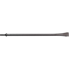Mayhew - 1-1/8" Head Width, 18" OAL, Scraper Punch - Round Drive, Round Shank, Steel - Exact Tool & Supply