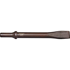 Mayhew - 3/4" Head Width, 7-1/2" OAL, Rivet Cutter Chisel - Round Drive, Round Shank, Steel - Exact Tool & Supply