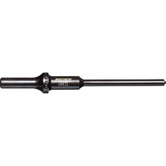 Mayhew - 1/4" Head Width, 6" OAL, Roll Pin Punch - Round Drive, Round Shank, Steel - Exact Tool & Supply
