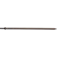 Mayhew - 18" OAL, Tapered Punch Chisel - Round Drive, Round Shank, Steel - Exact Tool & Supply