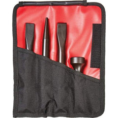 Mayhew - 1-1/4" Head Width, 7-1/2" OAL, HD Pneumatic Mix Set - Round Drive, Round Shank, Steel - Exact Tool & Supply