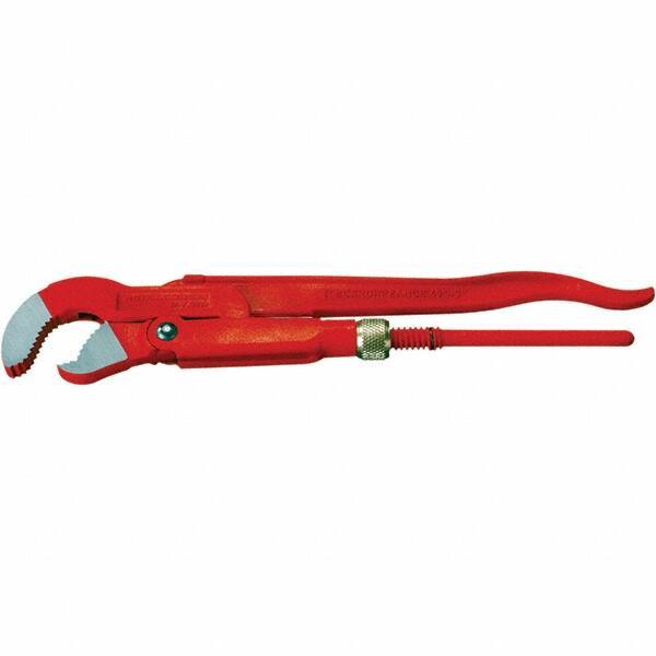 Rothenberger - Pipe Wrenches Type: Corner Pipe Wrench 45 Deg Maximum Pipe Capacity (Inch): 1-1/2 - Exact Tool & Supply